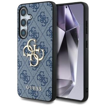 Samsung Galaxy S25 Guess 4G Big Metal Logo Hybrid Hülle - Blau