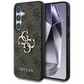 Samsung Galaxy S25 Guess 4G Big Metal Logo Hybrid Hülle - Braun