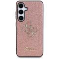 Samsung Galaxy S25 Guess Fixed Glitter 4G Metal Logo Hülle