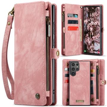 Samsung Galaxy S25 Ultra Caseme 008 2-in-1 Multifunktions Wallet Hülle - Rosa