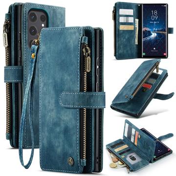 Samsung Galaxy S25 Ultra Caseme C30 Multifunktions Wallet Hülle - Blau