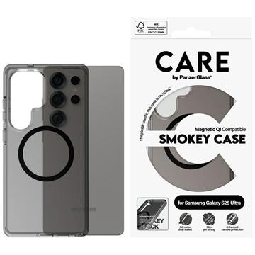 Samsung Galaxy S25 Ultra PanzerGlass Care Smokey Urban Combat Hülle - MagSafe-kompatibel - Transparentes Schwarz