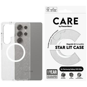 Samsung Galaxy S25 Ultra PanzerGlass Care Star Lit Hülle - MagSafe-kompatibel - Transparentes Weiß