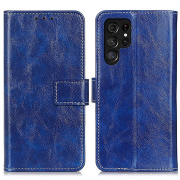 Samsung Galaxy S25 Ultra Wallet Schutzhülle mit Magnetverschluss - Blau