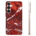Samsung Galaxy S25+ TPU Hülle - Roter Marmor