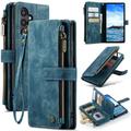 Samsung Galaxy S25+ Caseme C30 Multifunktions Wallet Hülle - Blau