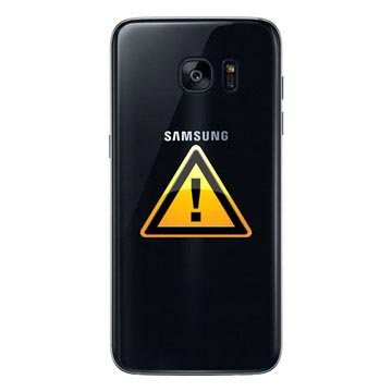 Samsung Galaxy S7 Edge Akkufachdeckel Reparatur - Schwarz