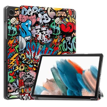 Samsung Galaxy Tab A9 Tri-Fold Serie Smart Folio Hülle - Graffiti