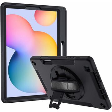 Samsung Galaxy Tab S6 Lite 2020/2022/2024 JT Berlin Robustes Hülle mit Kickstand und Handschlaufe - Schwarz