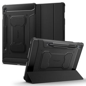 Samsung Galaxy Tab S9 FE Spigen Rugged Armor Pro Folio Hülle - Schwarz