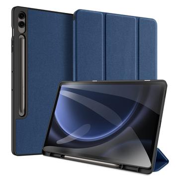 Samsung Galaxy Tab S9 FE+ Dux Ducis Domo Tri-Fold Smart Folio Hülle (Offene Verpackung - Ausgezeichnet) - Blau