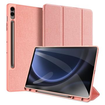 Samsung Galaxy Tab S9 FE+ Dux Ducis Domo Tri-Fold Smart Folio Hülle - Rosa