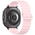 Samsung Galaxy Watch Ultra Magnetische Silikon Sportarmband - 47mm - Rosa