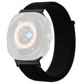 Samsung Galaxy Watch Ultra Nylonarmband mit Klettverschluss - 47mm - Schwarz