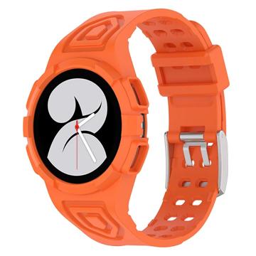 Samsung Galaxy Watch4 TPU-Armband mit Gehäuse - 44mm - Orange