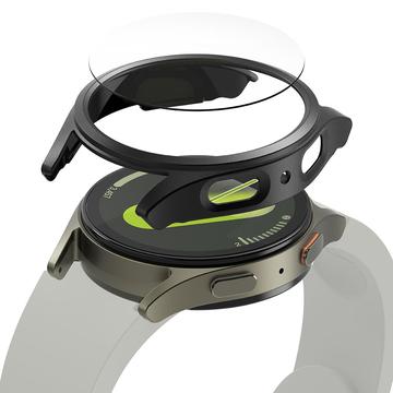 Samsung Galaxy Watch7 Ringke Slim & Glas TPU Hülle mit Bildschirmschutz - 40mm - Titanium Schwarz