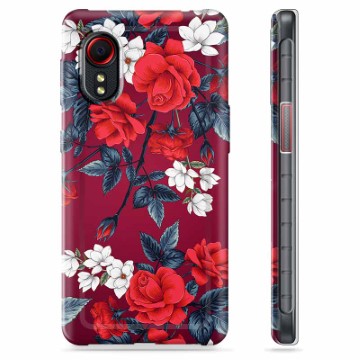 Samsung Galaxy Xcover 5 TPU Hülle - Vintage Blumen