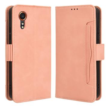 Samsung Galaxy Xcover7 Cardholder Serie Wallet Hülle - Rosa