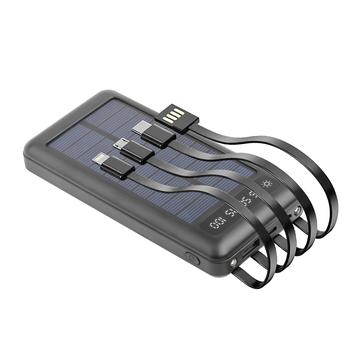 Setty SLR-100 4-in-1 Solarstrombank 10000mAh - Schwarz