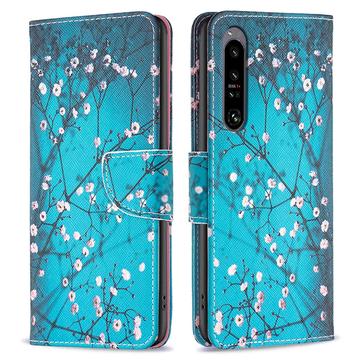 Sony Xperia 1 VI Wonder Serie Wallet Hülle - Weiß Blumen