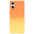 Sony Xperia 10 VI Ombre TPU Hülle - Orange / Gelb