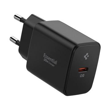 Spigen EE201EU Essential 20W Ladegerät - USB-C - Schwarz