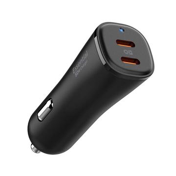 Spigen EV502 ArcStation Essential Autoladegerät - 50W, 2xUSB-C - Schwarz