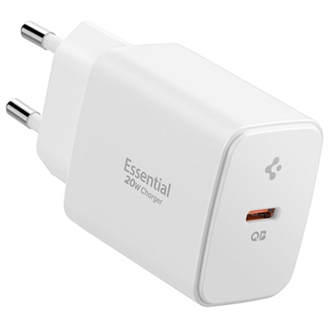 Spigen EE201EU Essential 20W Ladegerät - USB-C - Weiß