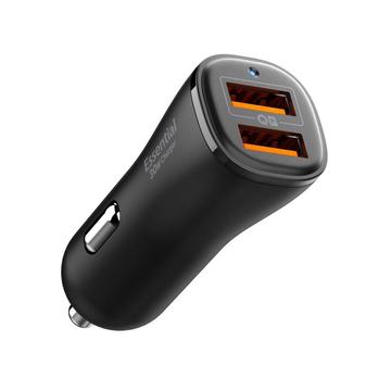 Spigen Essential EV302 2-Port Auto-Ladegerät 30W - Schwarz