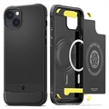 Spigen Rugged Armor Mag iPhone 14 TPU Hülle - Schwarz