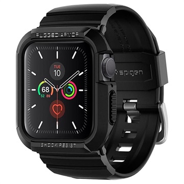 Spigen Rugged Armor Pro Apple Watch 8/SE (2022)/7/SE/6/5/4 TPU Hülle - 40mm/41mm - Schwarz