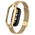 Xiaomi Smart Band 8 Edelstahl-Mesh-Armband mit Gehäuse - Gold