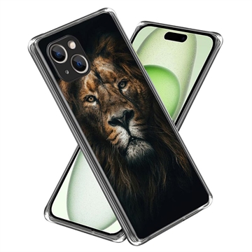 iPhone 15 Stylish Ultra-Slim TPU Hülle - Löwe