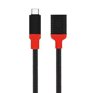 Tactical Pin4Fun USB-C / Lightning Adapter - 10cm - Schwarz / Rot