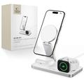 Tech-Protect QI15W-A47 3-in-1 faltbares MagSafe Wireless Ladegerät - Weiß