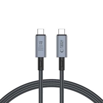 Tech-Protect UltraBoost Max USB 4.0 Type-C Cable - PD240W, 1m, 8K 40Gbps - Grau