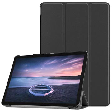 Tri-Fold Serie Samsung Galaxy Tab S4 Smart Folio Hülle - Schwarz