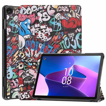 Lenovo Tab M10 Gen 3 Tri-Fold Serie Smart Folio Hülle - Graffiti