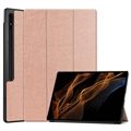 Samsung Galaxy Tab S9 Ultra Tri-Fold Serie Smart Folio Hülle - Roségold