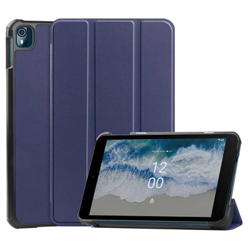 Tri-Fold Serie Nokia T10 Smart Folio Hülle - Blau