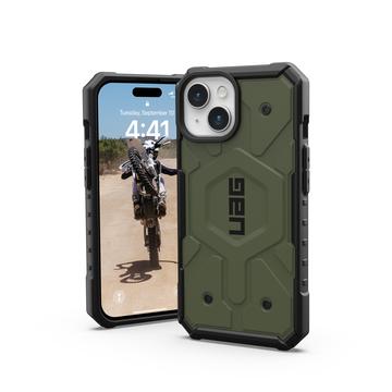 iPhone 15 UAG Pathfinder MagSafe Hybrid Hülle - Grün