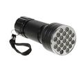 UV-Taschenlampe mit 21 LEDs - 395NM - Schwarz