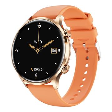 Unisex Sport Smartwatch MX40 - 1.39" - Orange / Gold