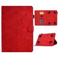 Universal 3D-Muster Smart Tablet Folio Hülle - 10" - Rot