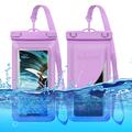 Wasserdichte Universaltasche mit Kartenhalter - 7.5" - Lila