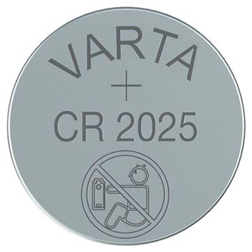 Varta CR2025/6025 Lithium Knopfzellen Batterie - 3V