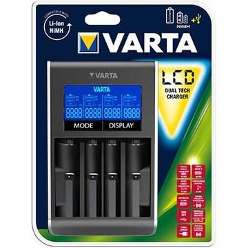 Varta LCD Dual Tech Batterieladegerät - AA/AAA/18650/18350