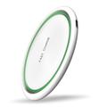 W53 Qi Wireless Charger Pad Ultradünne Runde Schnellladestation - Weiß