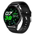 Watch3 pro 1,3" AMOLED Smart Watch mit Metallgehäuse Bluetooth Call Frauen Gesundheitsarmband mit Herzfrequenzmessung - Schwarz