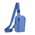 Wasserfeste Brust- und Schultertasche aus Nylon - für 6.5"- 7.2"-Telefone - blau